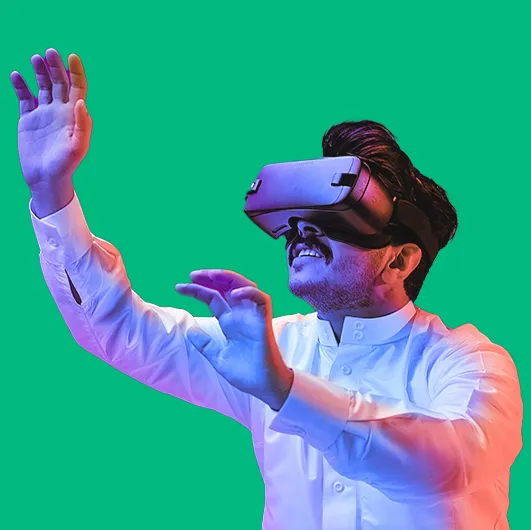 Digital Empathy - Man with his VR 