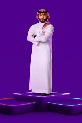 A man standing