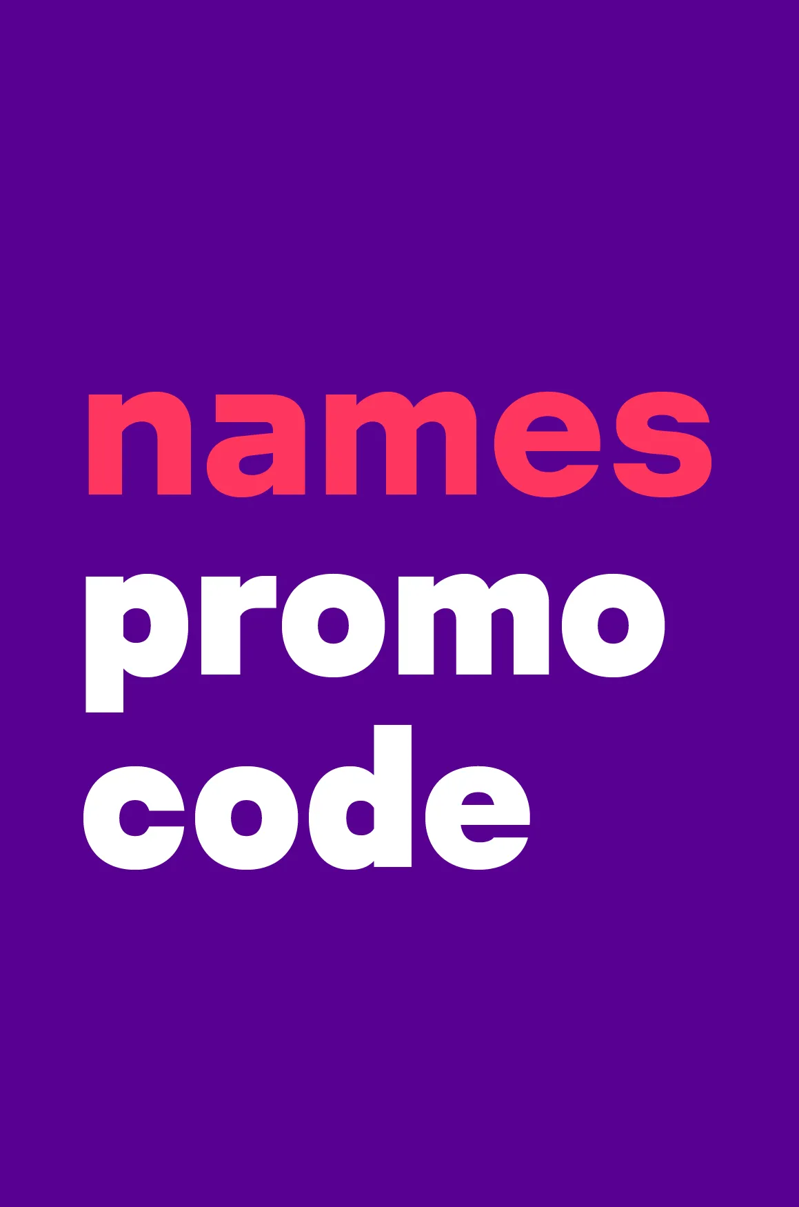 promo code